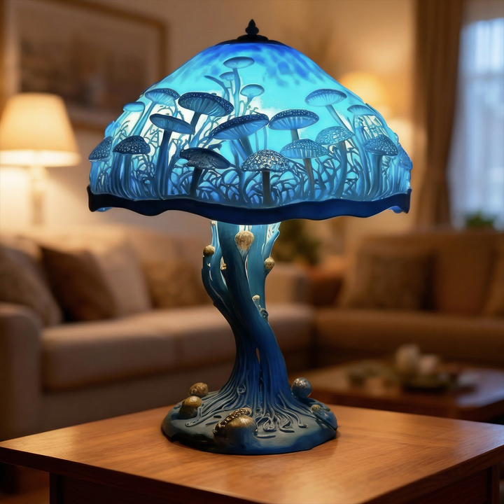 BLUEAURA | Blue Table Lamp with Mystical Design